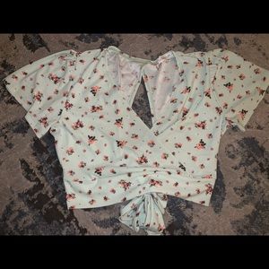 Floral crop top